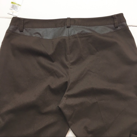 NWT Michael Michael Kors Brown Flare Pants - Picture 5 of 8
